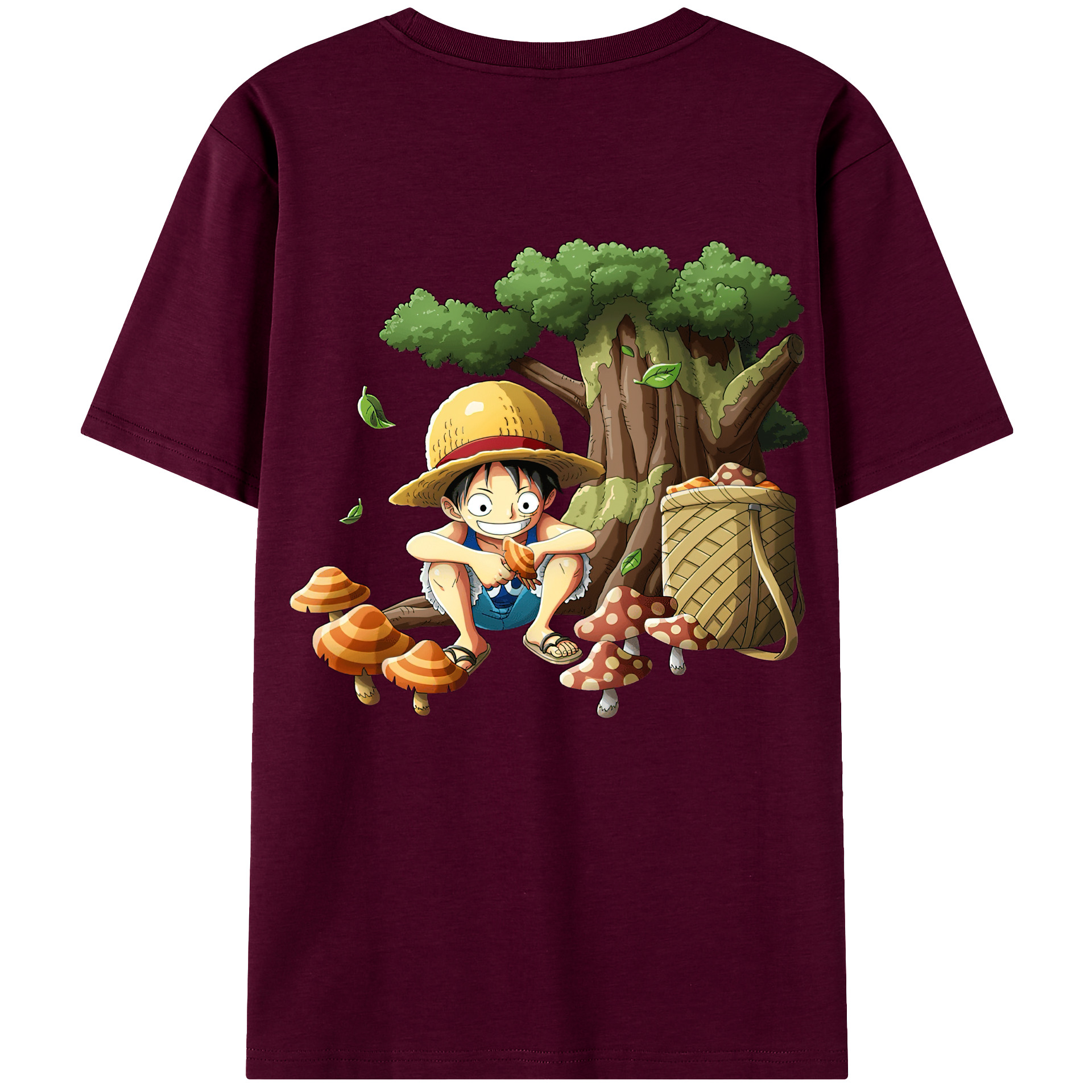 （画像用） ワンピース モンキー・D・ルフィ ONE PIECE Monkey D. Luffy レディース半袖Tシャツ(バックプリント)